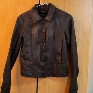 Club Monaco Leather Y2K/90's Jacket